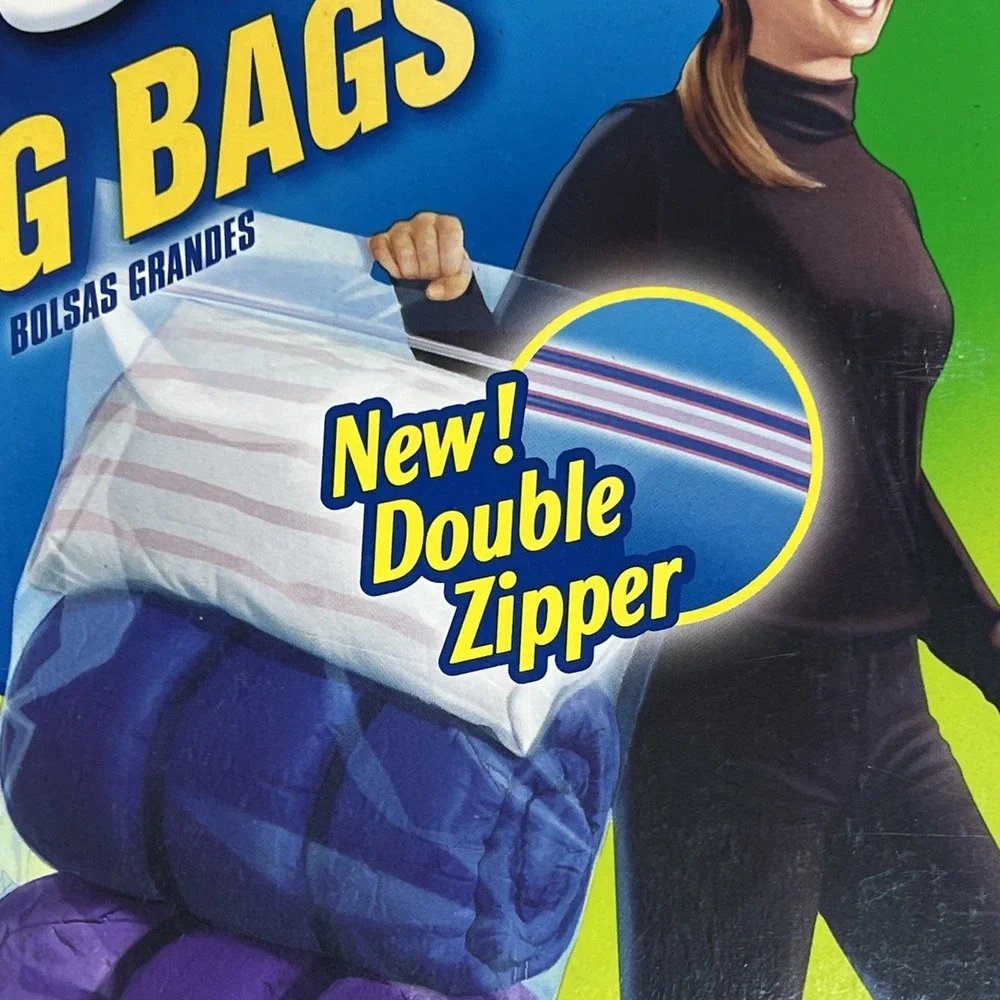 Ziploc Big Bags Heavy Duty Storage XXL (3 Bags) Discontinued RARE NEW SEALED